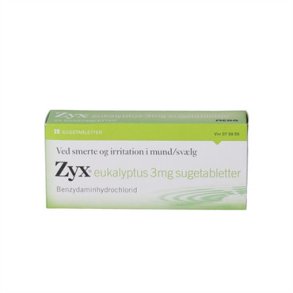 Zyx sugetabletter eukalyptus 3 mg - 20 stk. 