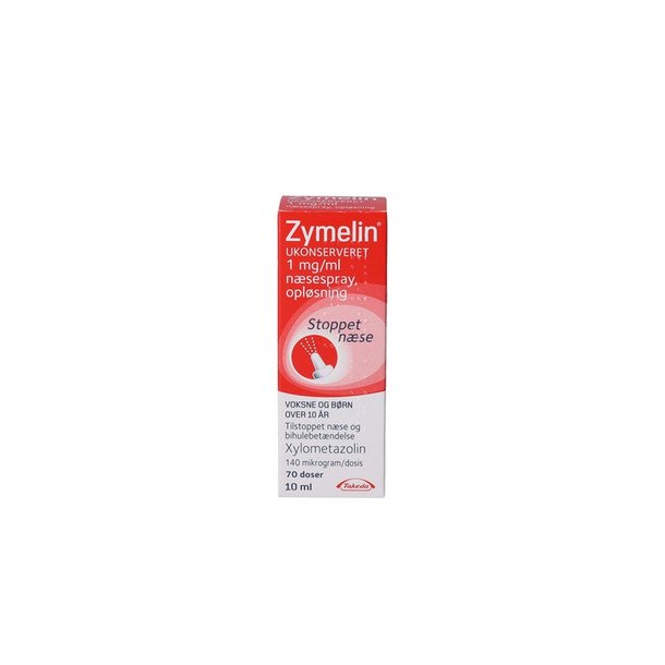 Konklusion hegn Forhøre Zymelin Næsespray Ukonservereret 1 mg/ml - 10 ml.