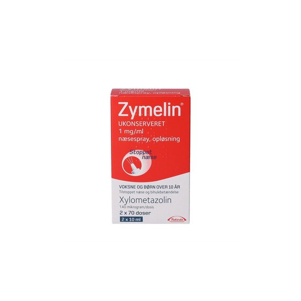 Zymelin Nsespray Ukonservereret 1 mg/ml  - 2 x 10 ml.