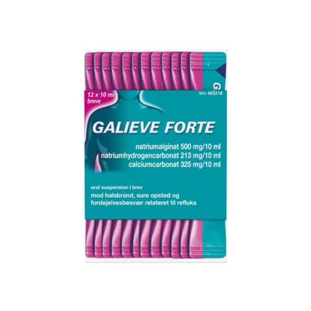 Galieve Forte 500+213+325 mg/1 - 12 stk. kort holdbarhed