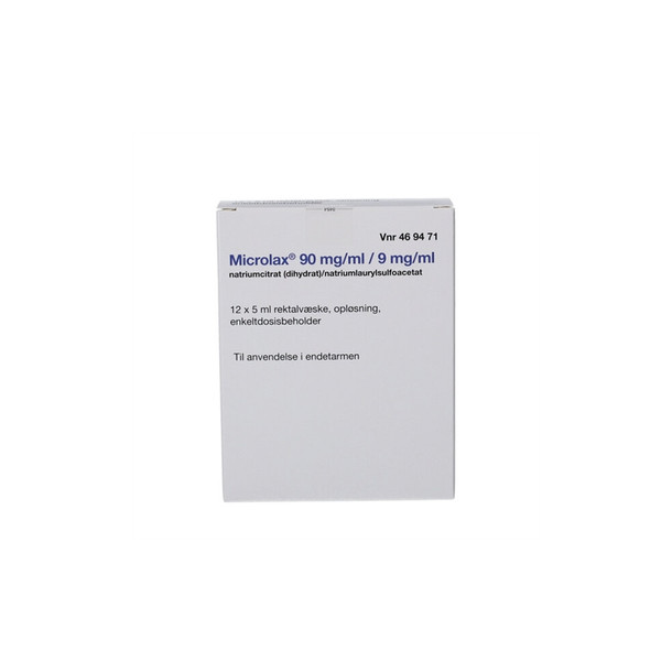 Microlax 9 mg/ml + 90 mg/ml - 12x5 ml.