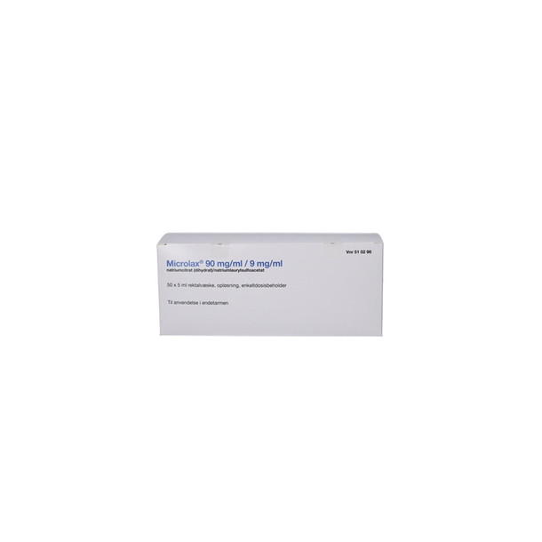 Microlax 9 mg/ml + 90 mg/ml - 50 x 5 ml