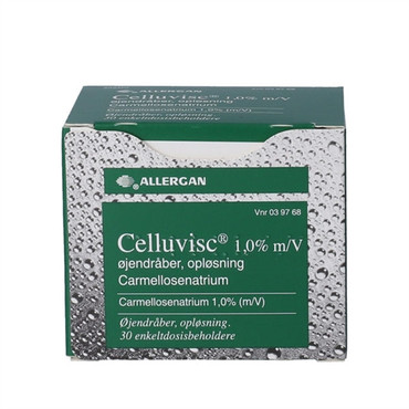 Celluvisc øjendråber 10 mg/ml -30 0,4 ml tørre øjne