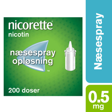 Gentage sig Pelagic Anger Nicorette næsespray -200doser med nikotin til rygestop.