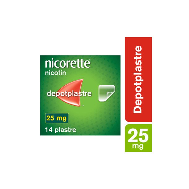 Nicorette Invisi Nikotin Depotplastre 25 mg. - 14 stk.
