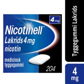 Nicotinell Tyggegummi, Lakrids 4 mg - 204 stk.