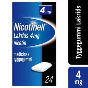 Nicotinell Tyggegummi, Lakrids 4 mg - 24 stk.