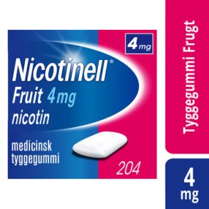 Nicotinell Tyggegummi Fruit 4 mg - 204 stk