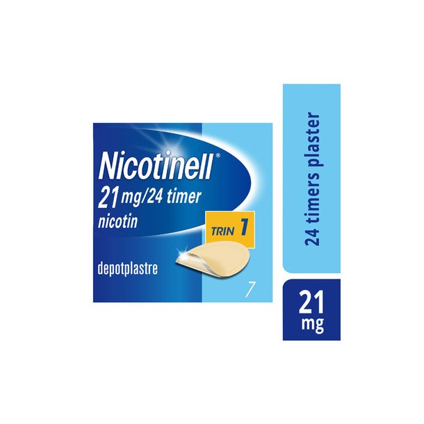 Nicotinell Nikotin Depotplaster, 21 mg/24 timer - 7 stk.