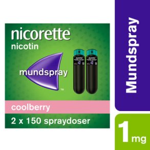 Nicorette Mundspray Quickmist Cool Berry - 2x150 doser