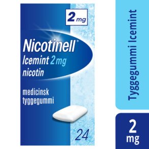 Nicotinell Tyggegummi, Icemint 2 mg. - 24 stk.