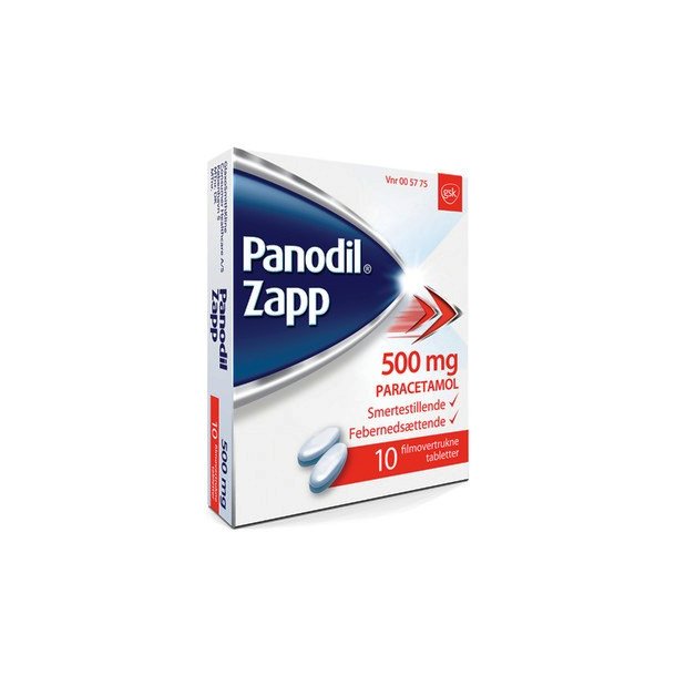 Panodil Zapp 500 mg - 10 stk.