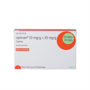 Lipricain 25+25 mg/g - 5 x 5 g + 12 plastre