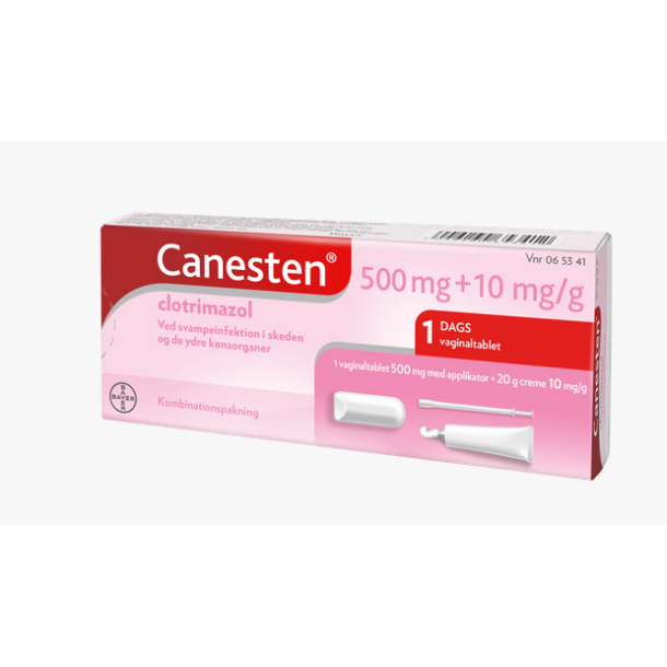 Canesten 500 mg + 10 mg/g - 1stk+20g