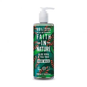 Faith in Nature Aloe Vera og Tea Tree Flydende Håndsæbe - 400 ml.