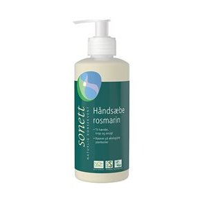 Sonett Flydende Hndsbe Rosmarin, kologisk - 300 ml.