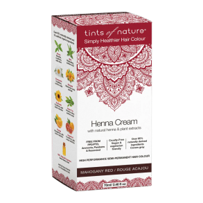 Henna Cream, Tints of nature Mahogany Red - 70 ml.