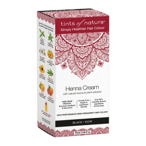 Henna Cream, Tints of nature Black - 70 ml.