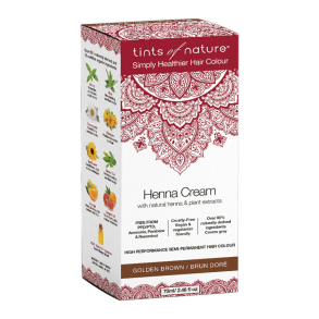 Henna Cream, Tints of nature Golden Brown - 70 ml.