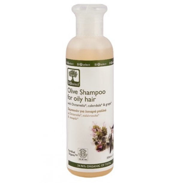Bioselect Oliven Shampoo - Til fedtet Hr