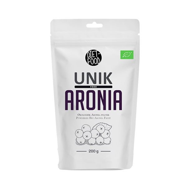 Unik Food Aronia pulver - kologisk - 200 gram
