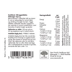 New Nordic Brnemineral m. appelsinsmag - 180 tabletter