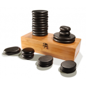 Hot Stone Varmest m. 25 basaltsten