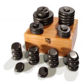 Hot Stone deluxe varmest m. 37 basaltsten