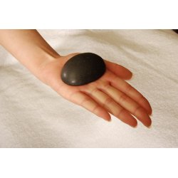 Hot Stone - Halvrund basaltsten