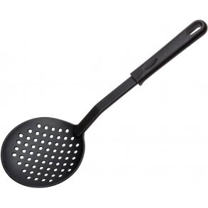 Ske i plastik til hot stones med bred, rund skovl