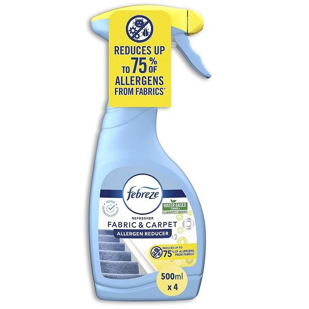 Febreze Tekstilopfrisker til Tpper og betrk - Fjerner 99,9 % bakterier - 500 ml.