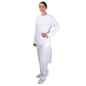 MED COMFORT Hvide engangsforklder i kraftig kvalitet - 75x120 cm. - 50 stk.