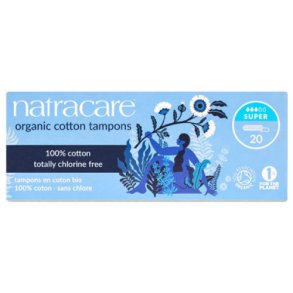 Natracare Tampon super u. indfringshylster 20 stk.