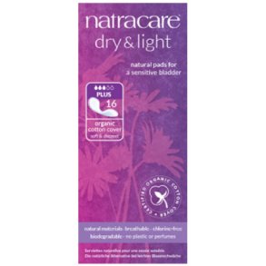 Natracare Dry & light inkontinens bind plus - 16 stk.
