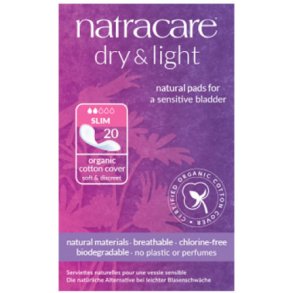 Natracare Dry & light inkontinens bind - 20 stk.
