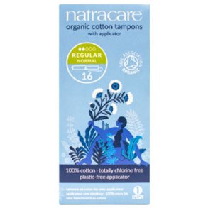 Natracare Tampon regular normal m. indfringshylster - 16 stk.