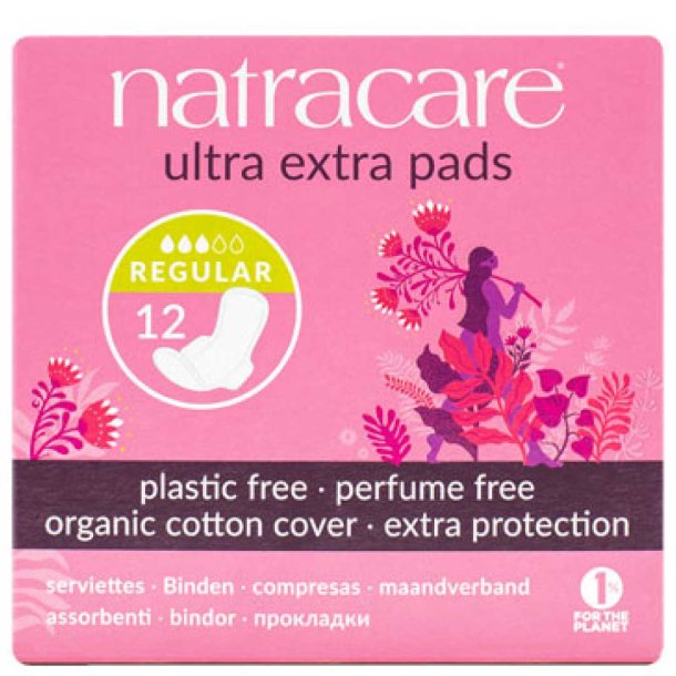 Natracare Ultra extra bind regular - 12 stk.