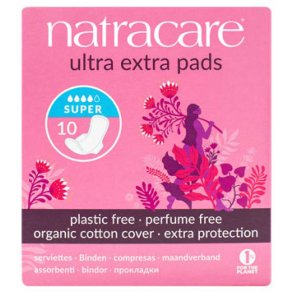 Natracare Ultra extra bind super - 10 stk.