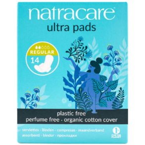 Natracare Ultra bind regular m. vinger indpakket enkeltvis - 14 stk.