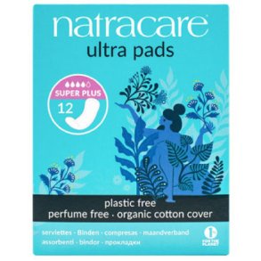 Natracare Ultra bind super plus u. vinger - 12 stk.