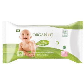 Organyc Vådservietter til baby m. morgenfrue og kamille 60 stk.