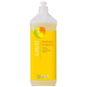 Sonett Flydende Håndsæbe Morgenfrue, Økologisk - 1 liter