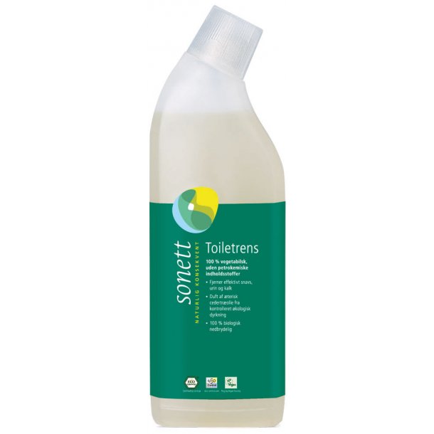 Sonett Toiletrens,cedertr-citronella, kologisk - 750 ml.