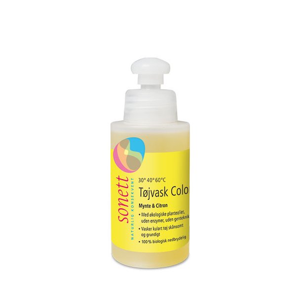 Sonett Tjvask Color, Mynte og citron, Rejsestrrelse - 120 ml.