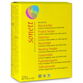 Sonett Vaskepulver, kologisk - 10 kg.