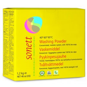 Sonett Vaskepulver, kologisk - 1.200 g.