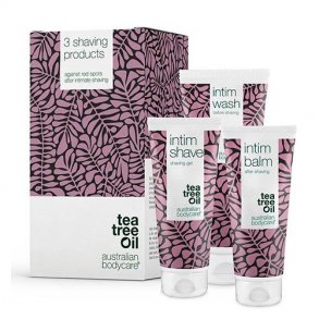 Australian Bodycare Tea Tree Oil - Gavesæt - 3 Intim Shaving products - værdi 319,95 kr