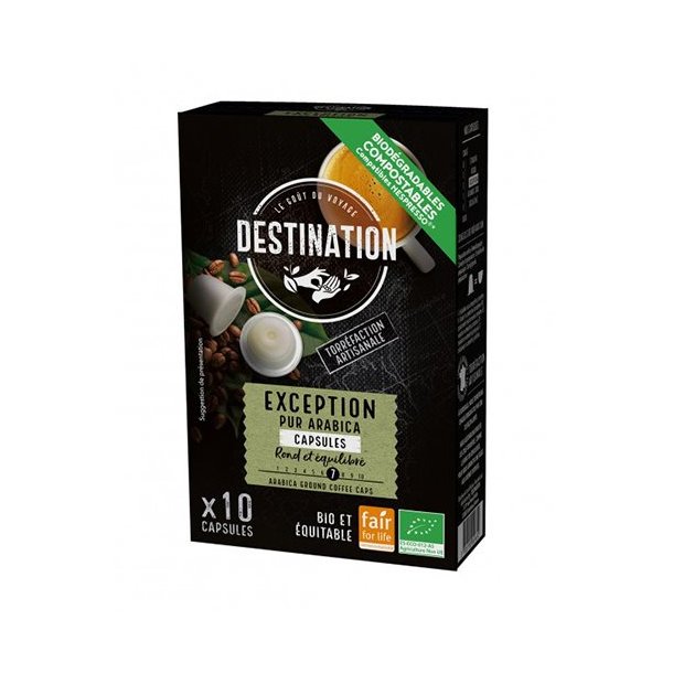 Destination Premium Kaffekapsler - Selection - kologisk - 10 stk