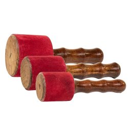 Trstav med rdt ruskind til store klangskle