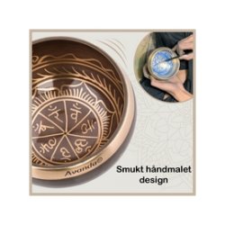 Avanda Klangsklest med chakrasymboler -  10 cm.